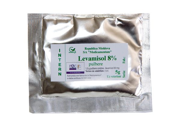 Levomisol 8% pulbere Levomisol 8% pulbere